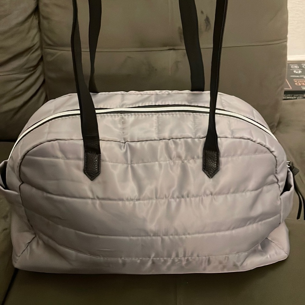 - DSW duffel bag gray